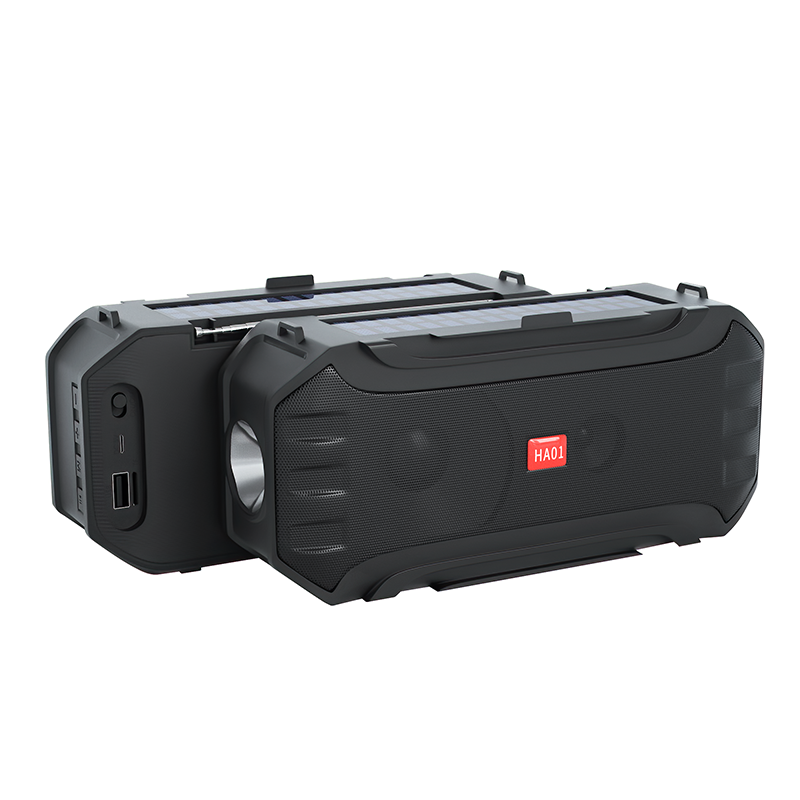 Factory direct with FM broadcasting function and lighting function sale portable stereo wireless speaker