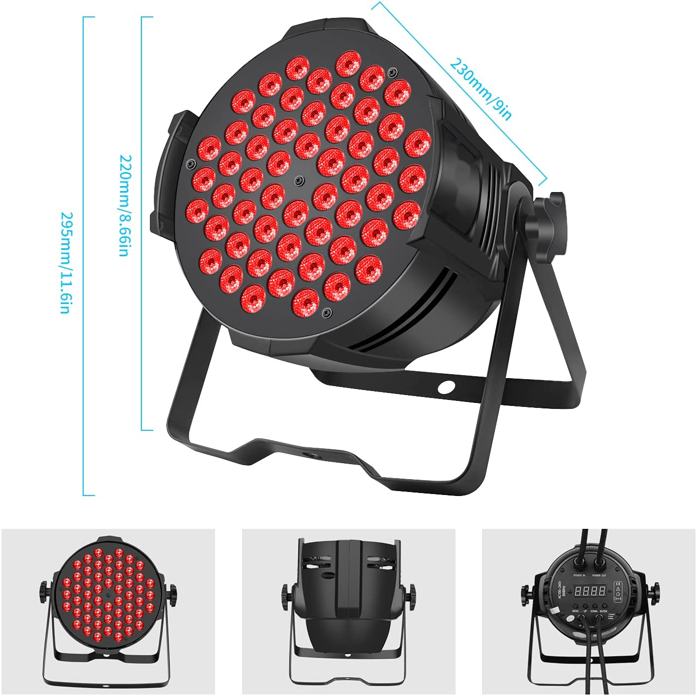 Factory Outlet RGB 3 In 1 DJ Equipment 54*3W LED Par Light Disco Stage Lights For Bar Club Dance Wedding Party light