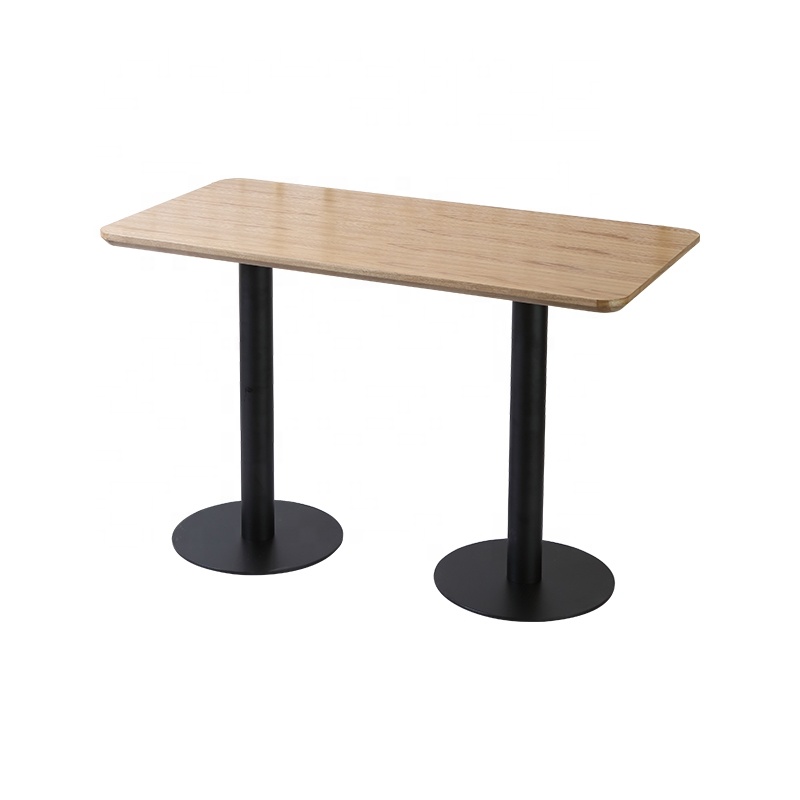 (SP-RT051) Dining tables black base wooden dining room furniture restaurant coffee shop tables