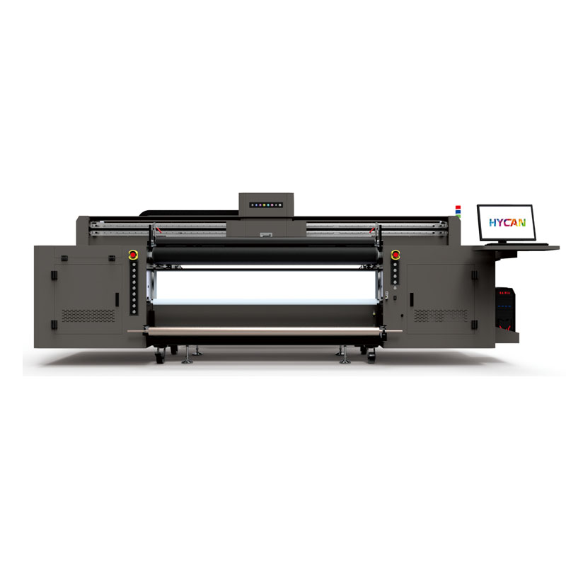 2.5m hybrid printer flatbed and roll to roll High Speed good price G5/Koni ca 1024 PrintHeads advertisement banner rigid andsoft