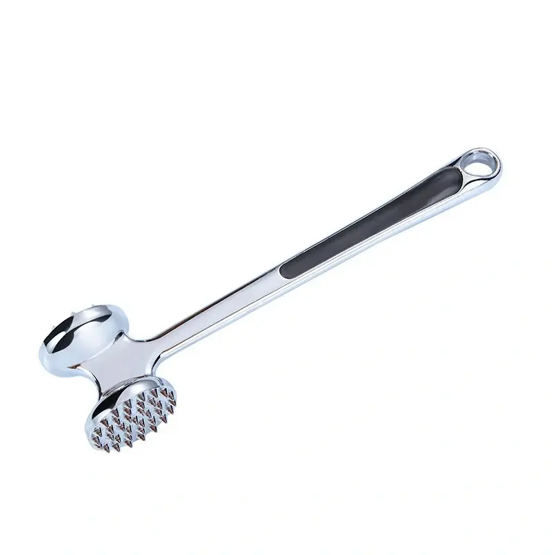 Professional Kitchen tool Dual-Sided Stainless Steel Beef Steak Chicken Meat Tenderizer with Comfort Grip Handle