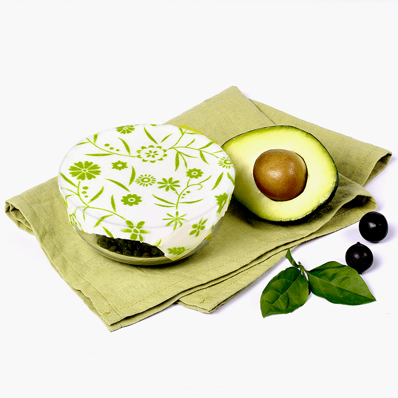 GOTS organic beeswax wrap Eco-friendly reusable beeswax wrapper food wrap set keep fresh food preservation