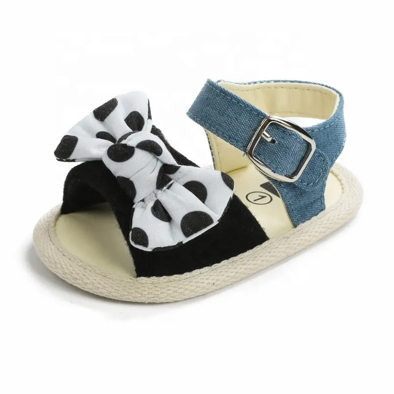 Polka Dot Soft Sole Baby Shoes Custom Newborn Summer Toddler Sandals 2020 Baby Girls Sandals