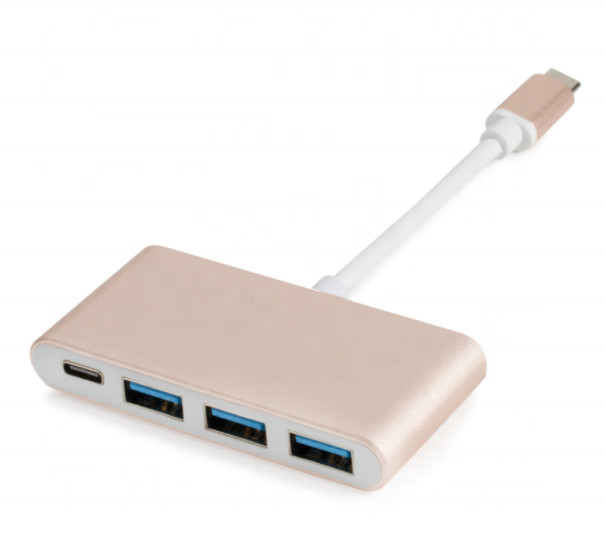 Type C To USB 3.0 HUB With PD Power Supply Port For PC Laptop 4 Port USB3.0 Adapter Splitter