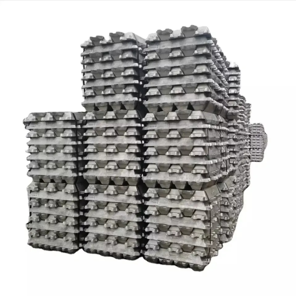 Top Quality High Purity 99.9% 99.8% 99.7% Lead Aluminium Alloy Zinc Metal Zinc Tin Alloy Ingot From Manufacturer