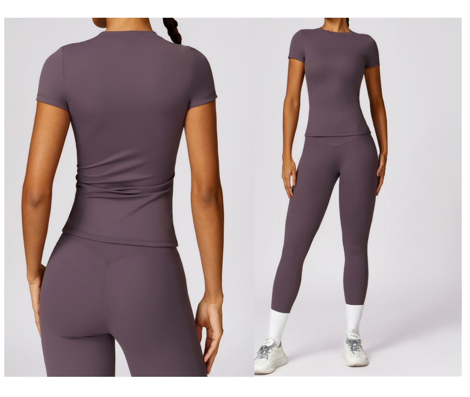 Drop Ship Yoga Set Women 2 piece summer sport Tops nude naked back leggings Fitness Wear Sport Gym Suits Running Clothes