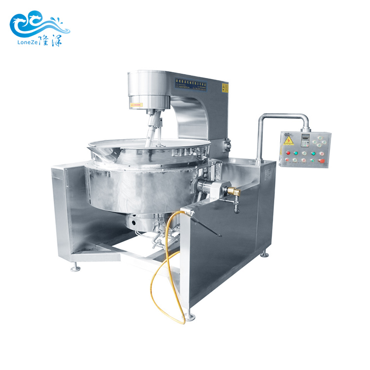 Factory supply industrial automatic soup boiling cooking kettle with mixer