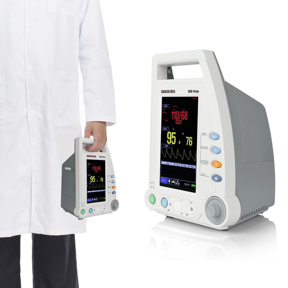Hospital Medical Equipment ICU Monitoring System Multiparametric Devices Vital Signs Portable Multi-parameter Patient Monitor
