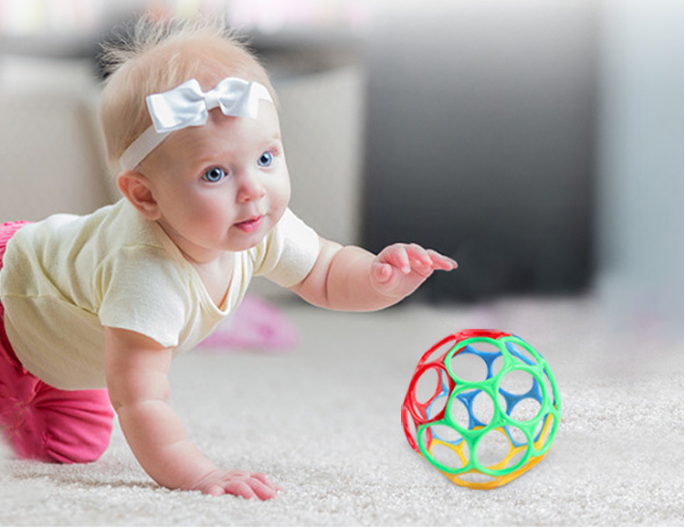 Outdoor Exercise Baby Hand Grasp Soft Tooth Bendy Ball Training Ball Educational Toys