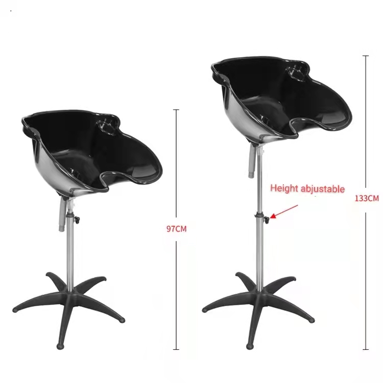 Portable Barber shop furniture hair salon Adjustable height Shampoo basin