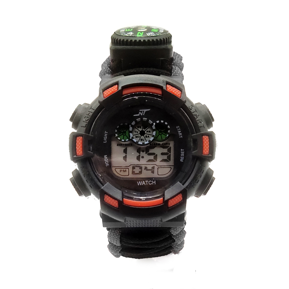2021 Hot saling Outdoor Rescue Emergency Survival Compass Paracord watch