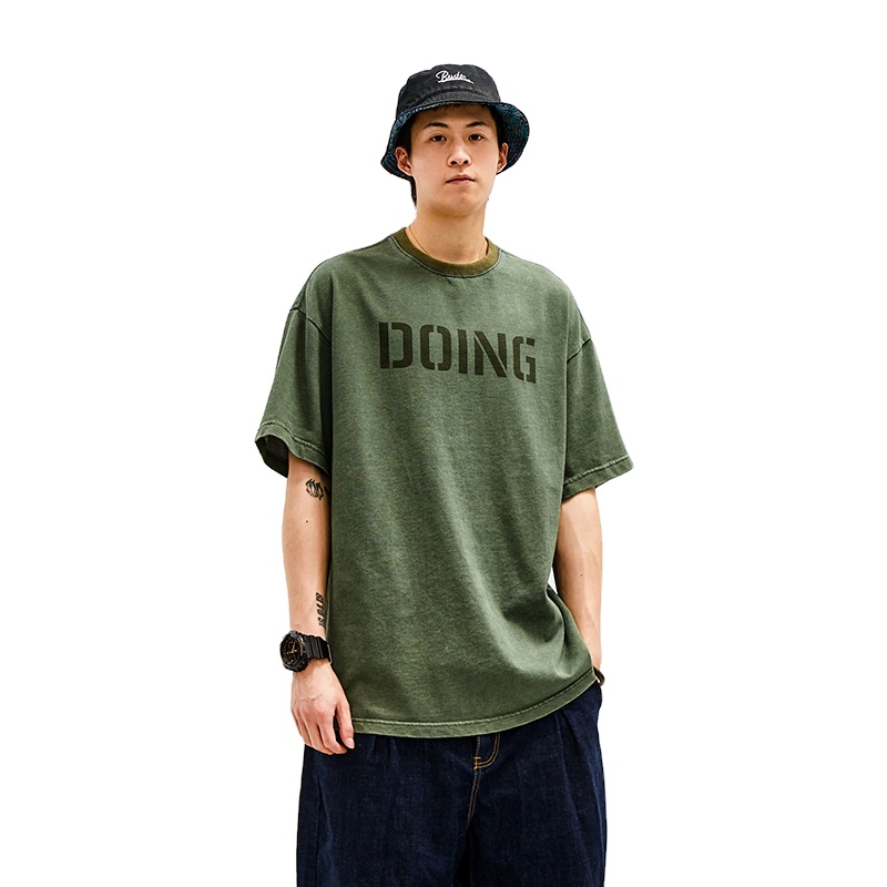 Online Shipping Apparel O Neck T Shirts, Cotton Men Clothes, Print T-Shirt