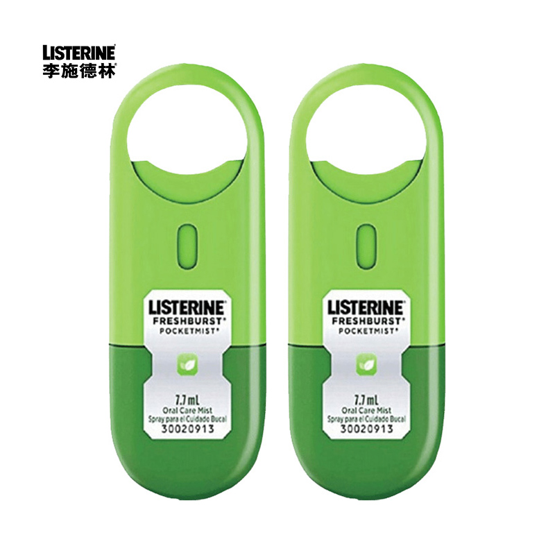 Listerine, спрей для полости рта, охлаждающий и освежающий, двойная ветка