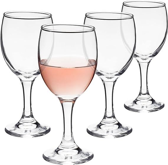 2024 Stemmed Wine Glasses, Set of 4 for Housewarming Gift, Anniversary, Wedding (4.5 oz)