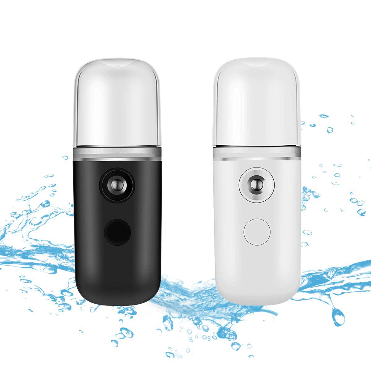 С красочным светом, Электрический распылитель nano mist для лица, Карманный ручной отпариватель nano