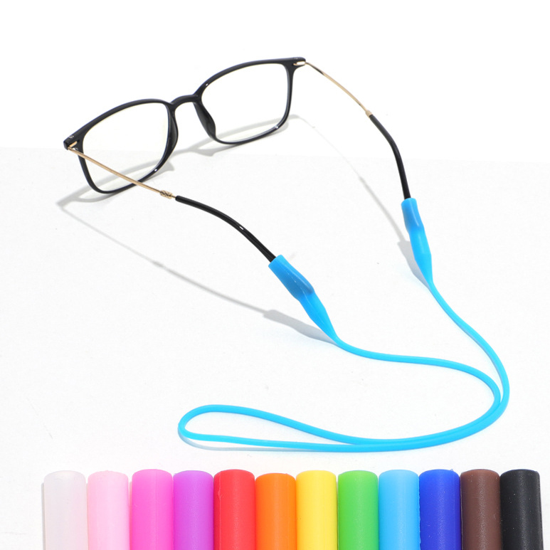 Wholesale Promotional Cheap Silicone Eyeglass Holders Colorful Silicone Temple Tips Eyeglasses Temple Catena degli occhiali
