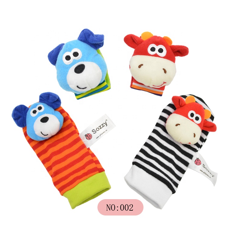 Sozzy Baby Watch Strap Wrist Strap Socks Baby Hand Strap Baby Kids Socks Rattle toys Wrist Rattle Rattle Foot Finder Socks