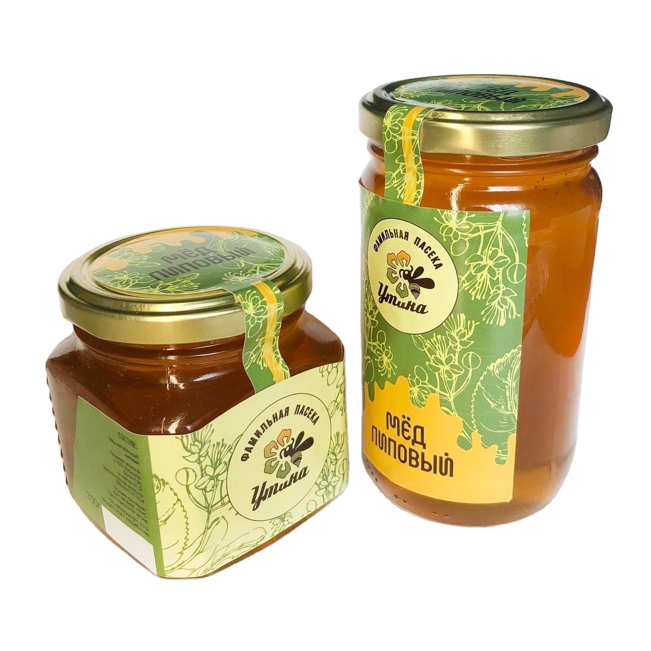 «Подарки из Сибири», 100% натуральный продукт, пищевой класс, 500 г, каменная банка в упаковке, чистый органический Липовый мед