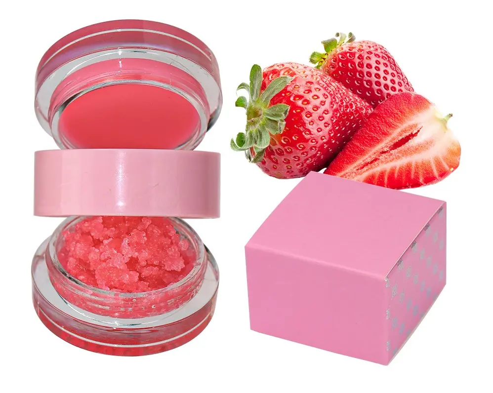 Wholesale Private Label Two in One Vengan Lip Balm Lip Mask Lip Scrub with Your Own Logo