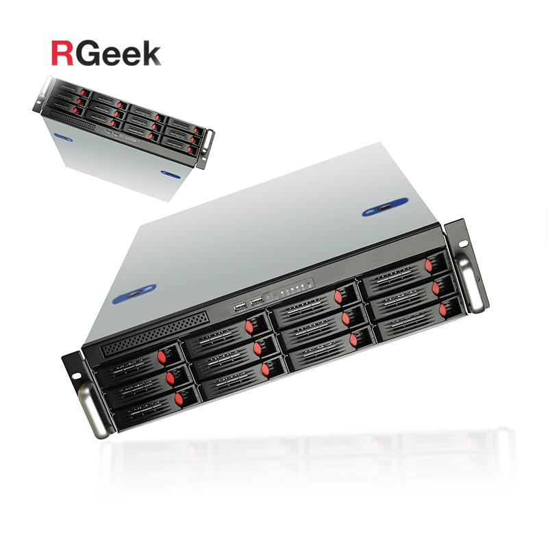 RGEEK Custom U2-S12A 2U PC CPU Xeon 8 Core 16 потоков * 2 чипсет X79 12Bay Hot Swap 3,5 "HDD * 12 OEM Nas сервер хранения