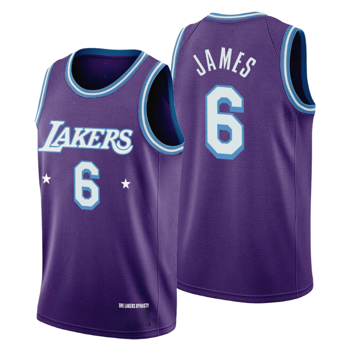 Оптовая продажа #6 La Laker рубашка Джерси мужская баскетбольная форма отряд мелодии Джеймс Джерси