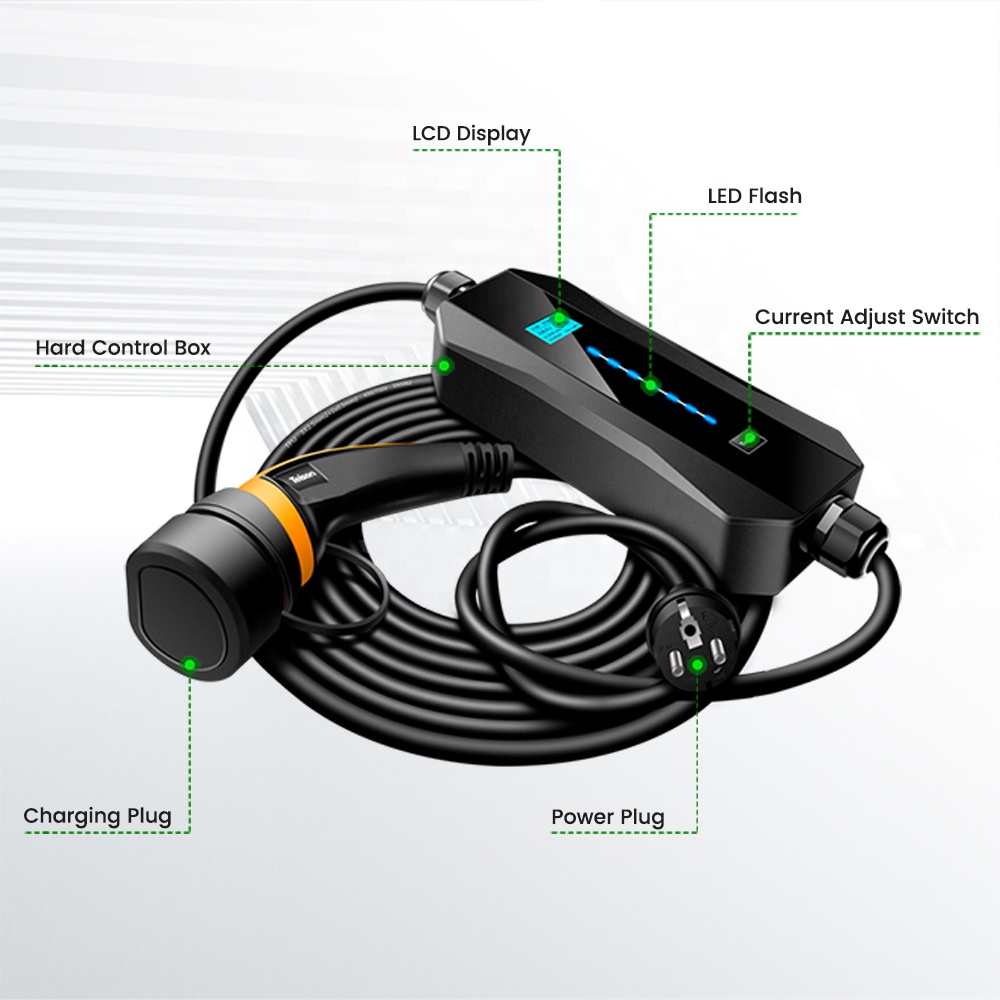 Зарядное устройство для мобильного телефона Teison 6A/16A AC ev с штепсельной вилкой schuko