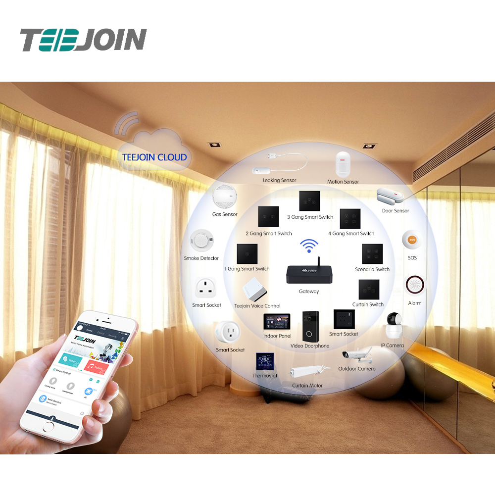 Автоматическая система умного дома Teejoin Alexa Zigbee, устройство Domotica для умного дома