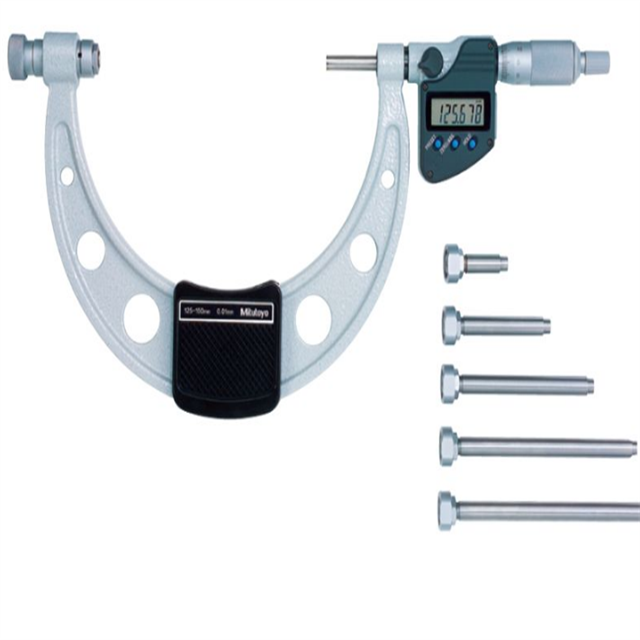 Japan Mitutoyo digital display micrometer  340-251-30 340-252-30 interchangeable anvil 104-140A 141A mechanical model