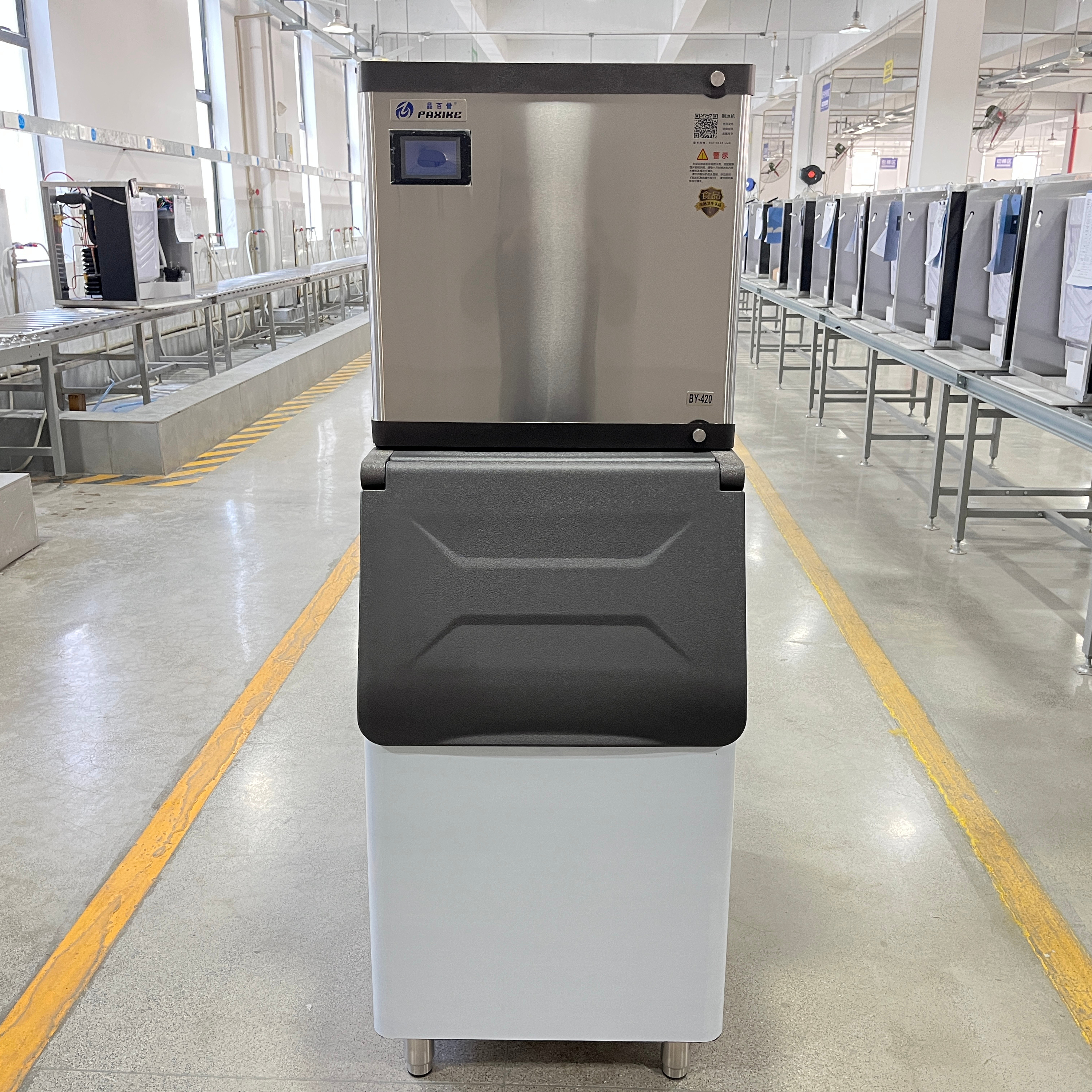 Commercial Kitchen Refrigeration Equipment Auto 180kg 24h Ice Maker Water Cooling Crystal Ice Machine
