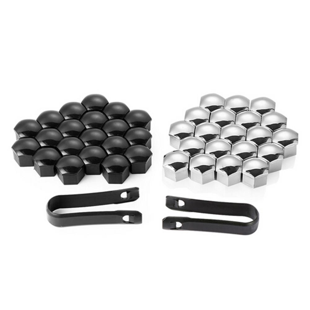 20 Pcs 17mm Car Tire Nut Cap Car Wheel Lug Bolt Nut Covers Tire Protects Bolt Heads Caps + Tool for Honda Accord CRV XRV Car