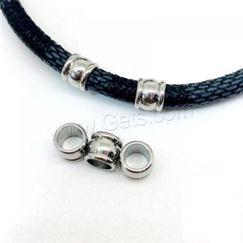 1460387 7x6x5mm bulk wholesale stainless steel calabash large hole beads for diy jewelry making
