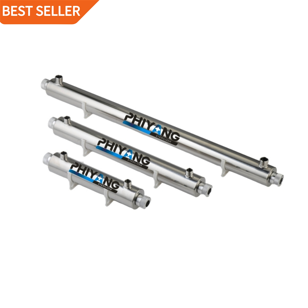 PHY-055W 254nm УФ-лампа strilizer 55W 220V 12GPM UVC фильтр 304 из нержавеющей стали для фильтра для воды