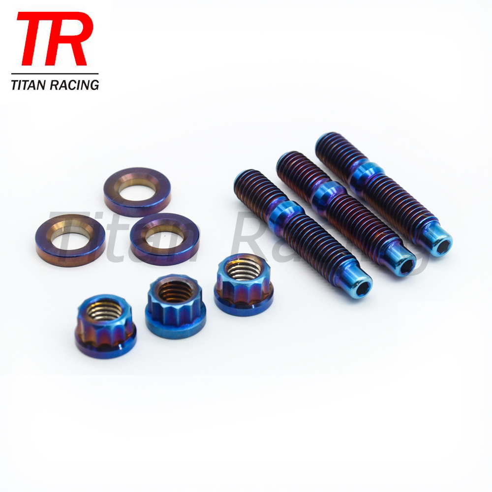 Titanium Manifold Stud Kit M8 M10 Car Exhaust Pipe GR5 Sets Bolt