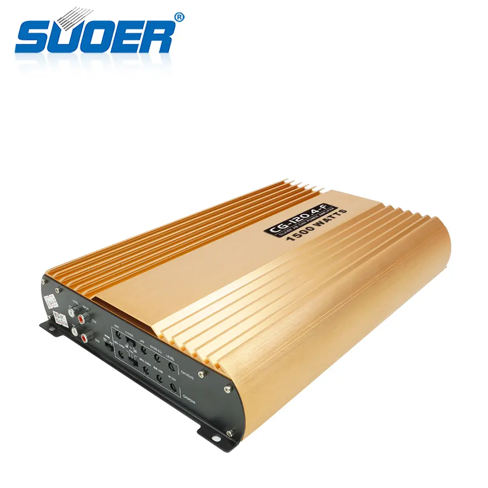 Suoer CG-120.4 High Quality Full Range 4 Channel Class Ab Car Amplifier 1500w Amplifier