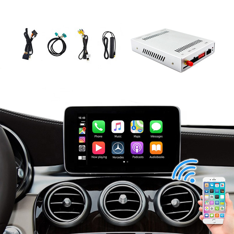 KANOR carplay android auto box interface for mercedes benz W123 W124 W166 W176 W204 W205 W207 W210 W211 W212 W246