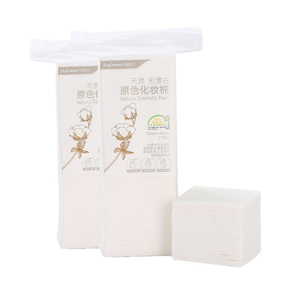 Hot Selling Medical Grade Absorbent Cotton High Absorbency Disposable Cotton Pads Square Makeup Remover