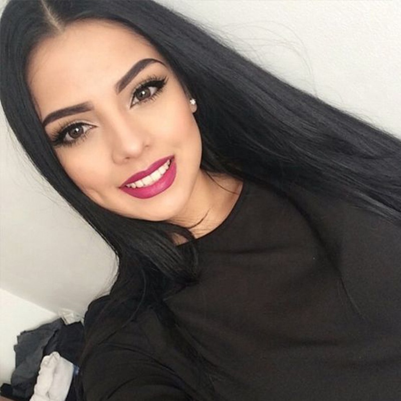 TKL factory Soft straight faux synthetic wig wholesale extra long top quality lace front wigs