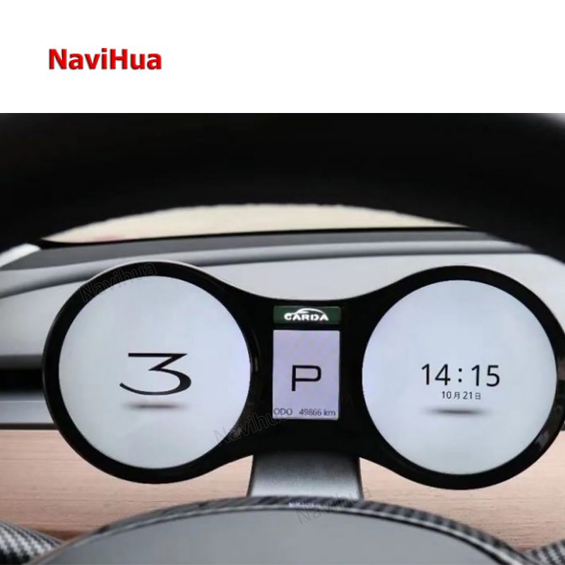 Navihua IPS экран Автомобильный ЖК-приборная панель для Tesla M3 модель 3 Многофункциональный Автомобильный спидометр в режиме реального времени обновленный автомобильный монитор