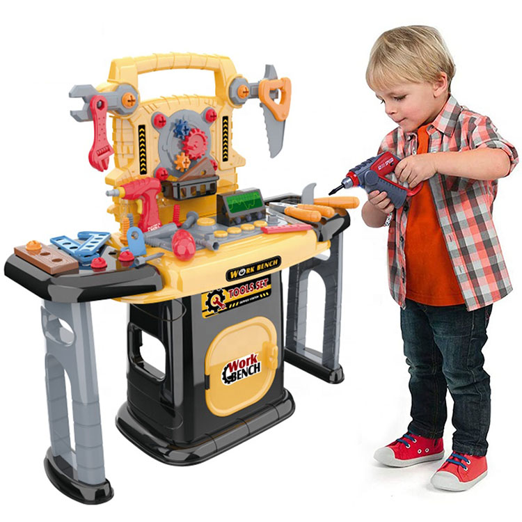 Cheap pretend play tools game plastic electric tool chainsaw toy