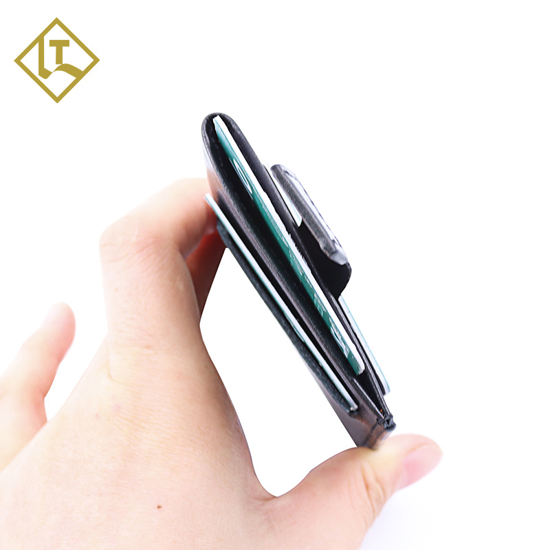 High Quality Leather Card Holder Slim Minimalist Credit Card Case RFID Blocking Full Grain Leather