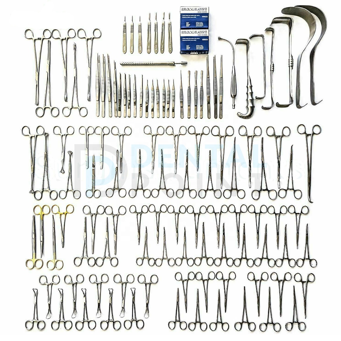 Basic/ Abdominal Surgery Instruments/Equipment's 108 Laparotomy Instruments Set Surgical Instruments by Dental Point