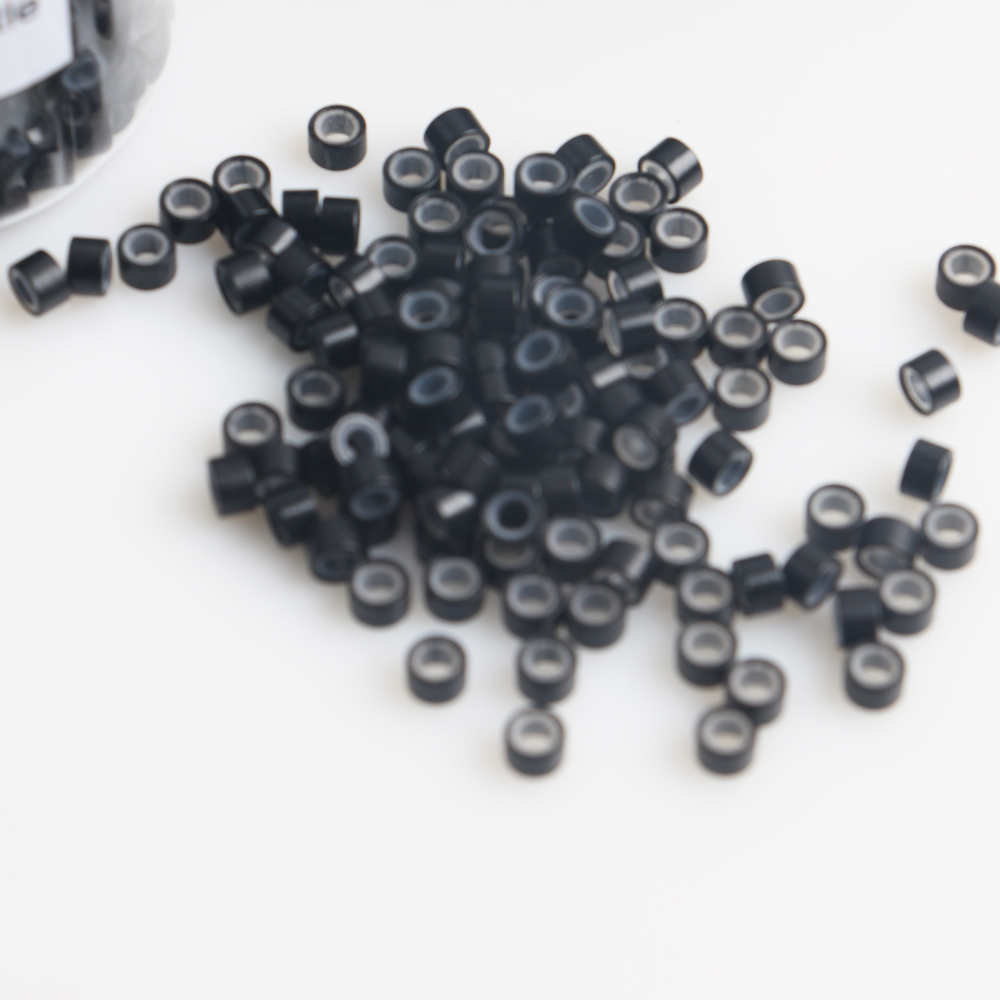 Copper Micro Nano beads Rings with silicone inside 4.5*2.5*3.0MM for Micro Sticks Tips Hair Extension Tool Accessories