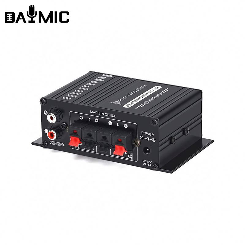 Универсальный двухканальный цифровой Hi-Fi усилитель Ak170, Заводская оптовая продажа, сабвуфер 20 Вт, аудио автомобильный Amp в наличии