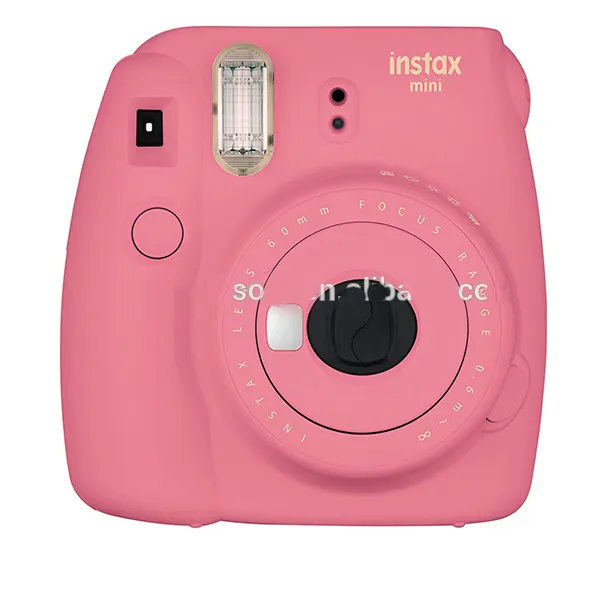 Fujifilm Instax Mini 9 Instant Film Camera with Selfie Mirror--Flamingo Pink