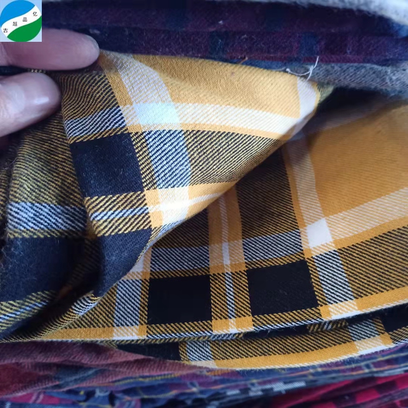 New arrivals wholesale baby cotton fabric flannel yarn dyed plaid check cutting pieces in stock from China Textile