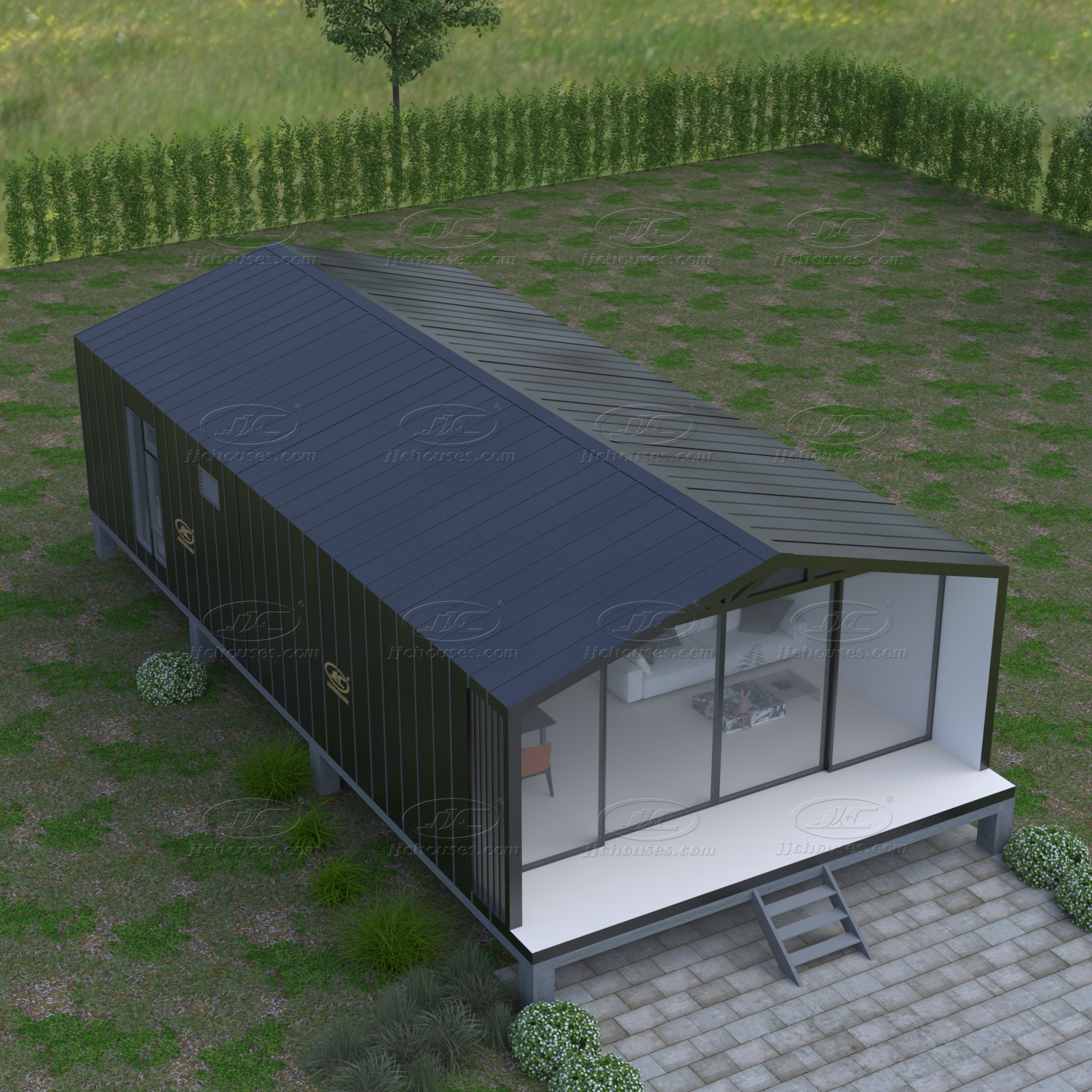 homes foot feet 40 villa 40ft prefabricated china container side beach bar burger prefab restaurant outdoor fast food kiosk