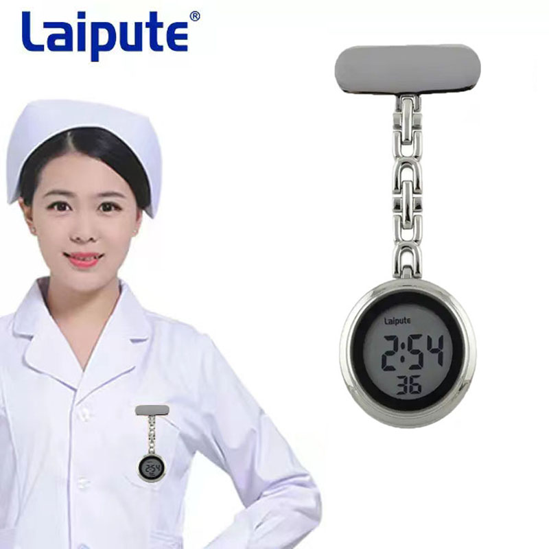 Custom Logo Metal Alloy Nurse Watch professional medical devices Digital Nurse FOB medical Watch for hospital accessories