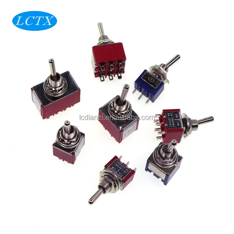 Тумблерный переключатель 2/3/6/9/12 pin 2nd gear 3rd rocker switch клавишный переключатель MTS-102 103