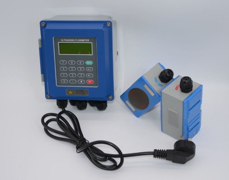 wall External clamped ultrasonic flowmeter wholesaler Liquid crystal display (LCD)