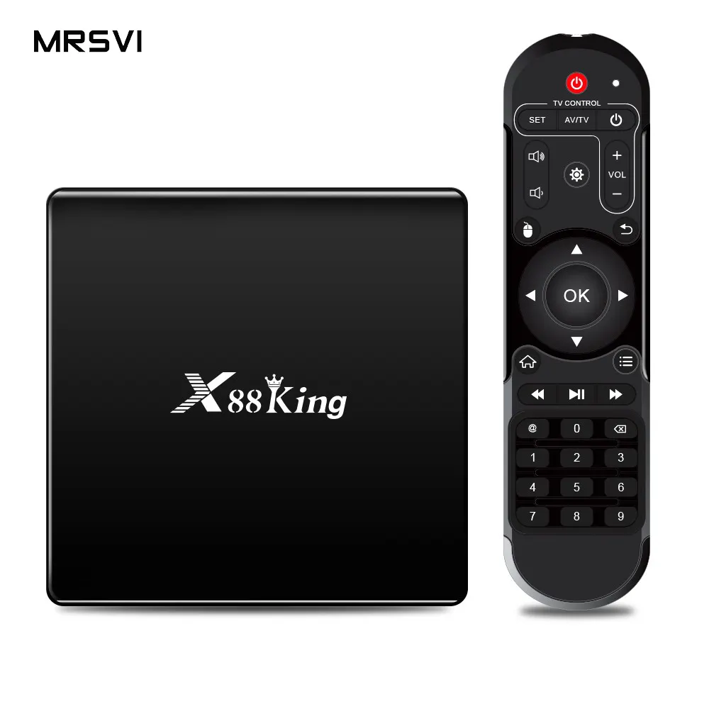 Android 9.0 Tv Box X88 King 4K media player 2.4G /5G dual-band Wifi smart TV box for tv
